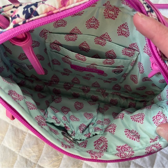 Vera Bradley Iconic Rfid Little Crossbody Wildflower - Picture 7 of 11